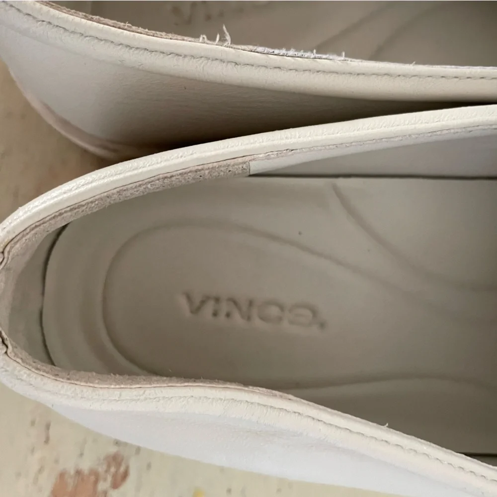 VINCE Ghita‎ Platform Penny Loafer in Off White Size 8 M $230